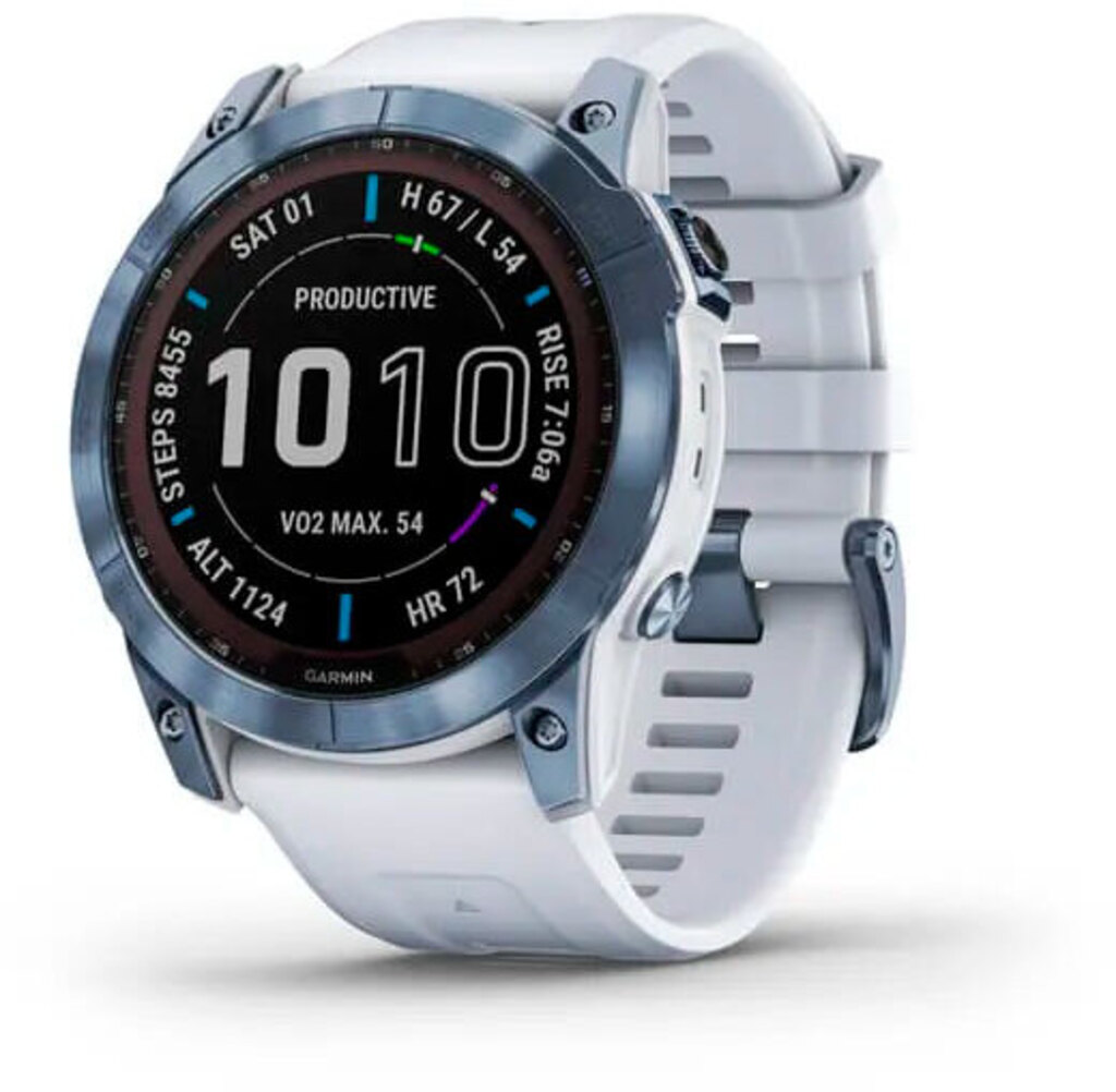 Смарт-часы Garmin fenix 7X Sapphire Solar Edition Mineral Blue DLC Titanium with Whitestone Band (010-02541-15), 010-02541-15
Смарт-часы Garmin fenix 7X Sapphire Solar Edition Mineral Blue DLC Titanium with Whitestone Band (010-02541-15), 010-02541-15
