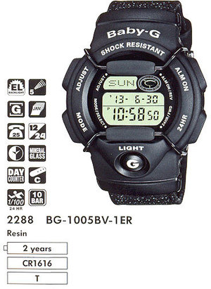 Часы CASIO BG-1005BV-1ER