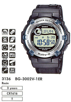 Часы CASIO BG-3002V-1ER
