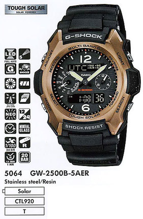 Часы CASIO GW-2500B-5AER