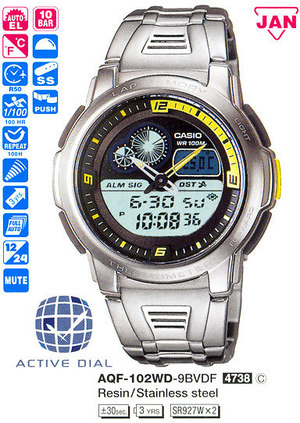 Часы CASIO AQF-102WD-9BVDF