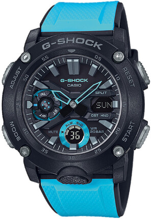 CASIO G-SHOCK GA-2000 アナデジ 水色 稼動品 Часы Casio G-SHOCK Classic GA-2000-1A2 купить в интернет-магазине