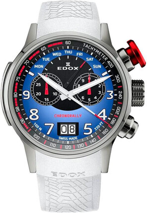 Годинник Edox Chronorally Limited Edition 38001 TINR BUDN + ремінець