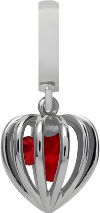 Шарм CC hangers - ruby heart cage 610-S03Ruby