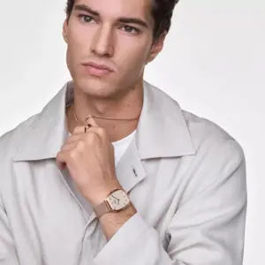 Часы Daniel Wellington Marlon Wire Linen Rose Gold DW00100815