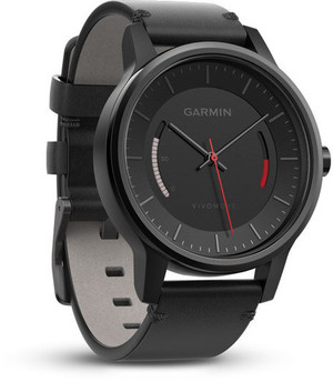 Смарт-часы Garmin Vivomove Classic, Black with Leather Band
