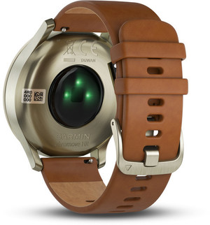 Смарт-часы Garmin vivomove HR Premium Light Gold Stainless Steel Case with Light Brown Leather Band (010-01850-15)