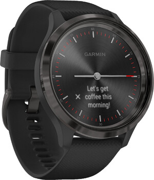 Смарт-часы Garmin Vivomove 3 Slate Stainless Steel Bezel w. Black and Silicone B. (010-02239-21)