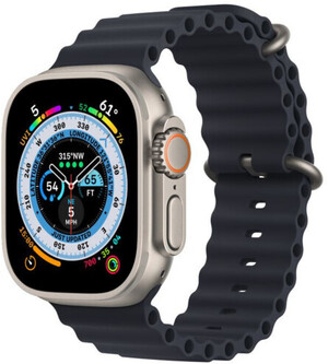 Смарт-годинник Apple Watch Ultra GPS + Cellular 49mm Titanium Case with Midnight Ocean Band (MQFK3UL/A)