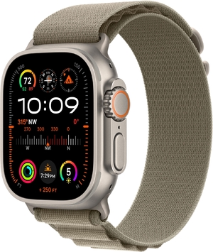 Смарт-годинник Apple Watch Ultra 2 GPS + Cellular 49mm Titanium Case with Olive Alpine Loop - Medium (MREY3UL/A)