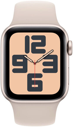 Смарт-годинник Apple Watch SE GPS 40mm Starlight Aluminium Case with Starlight Sport Band - S/M (MR9U3QP/A)