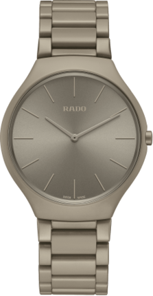 Часы Rado True Round Thinline Les Couleurs Le Corbusier Grey brown natural umber 32141 01.420.6098.3.068 R27098682