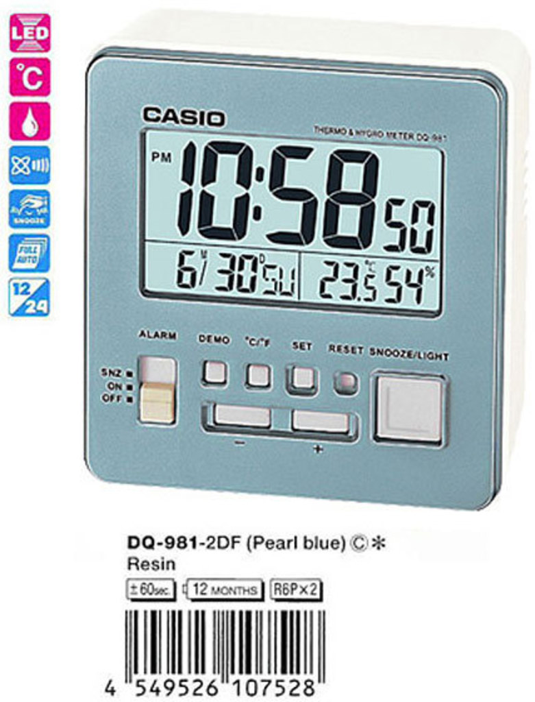 

Часы CASIO DQ-981-2ER, DQ-981-2ER