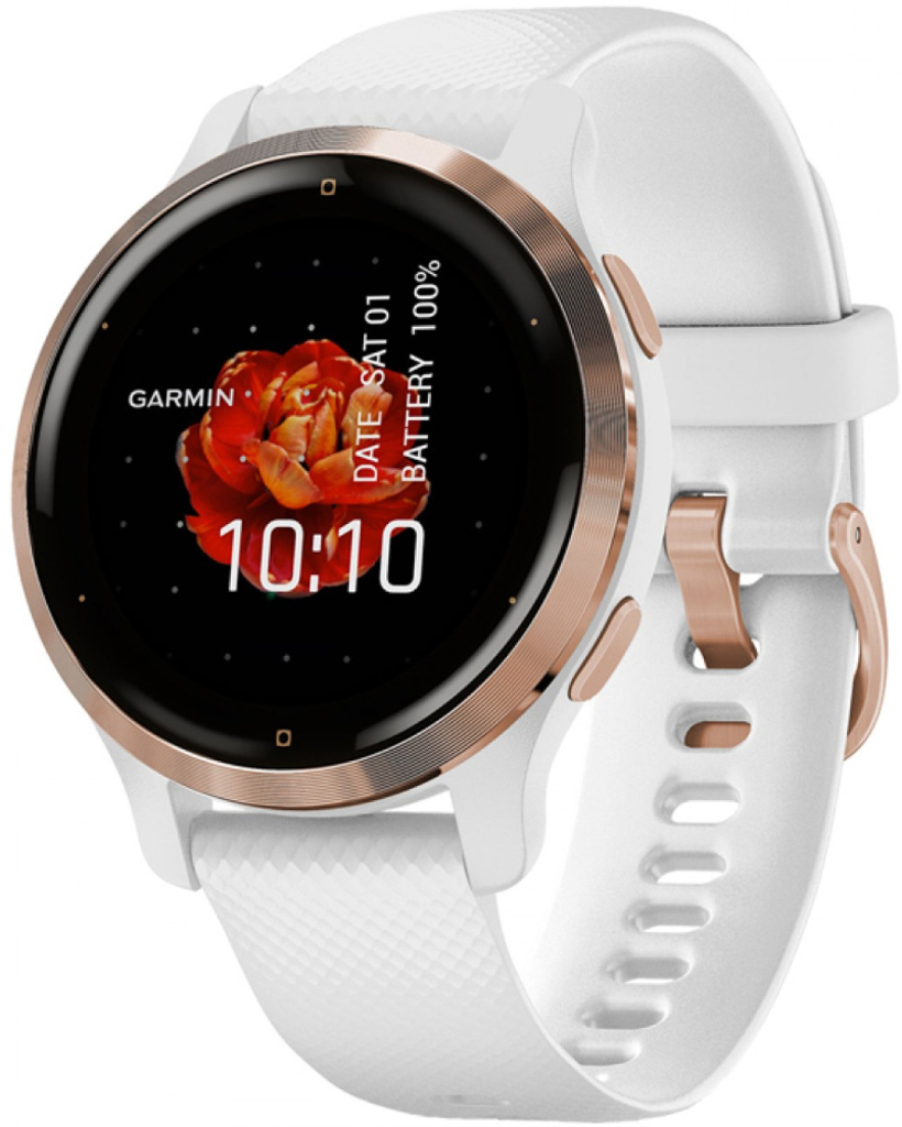

Смарт-часы Garmin Venu 2S Rose Gold Bezel with White Case and Silicone Band (010-02429-13), 010-02429-13
